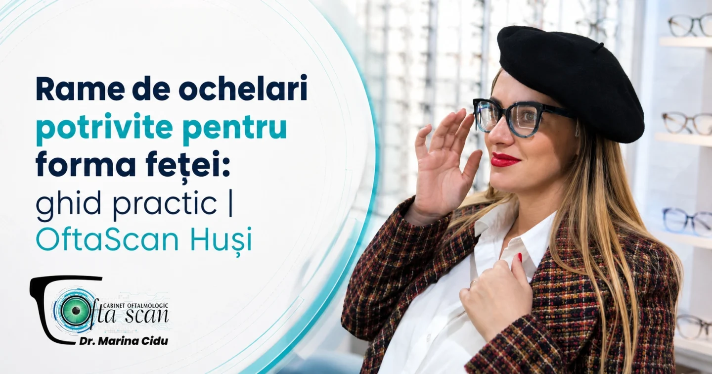 Rame de ochelari potrivite pentru forma feței: ghid practic