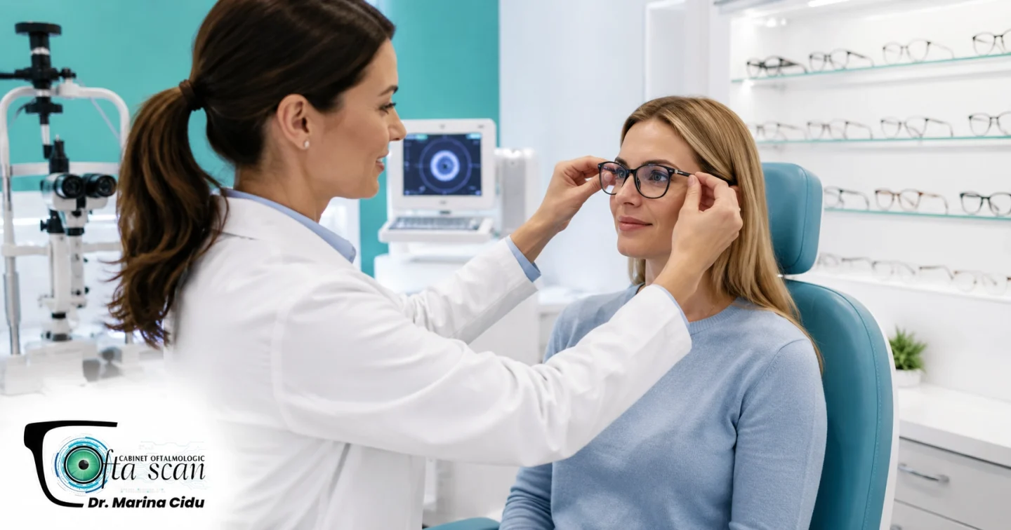 În optica medicală, rama se alege și se ajustează pornind de la rețetă și de la măsurătorile feței